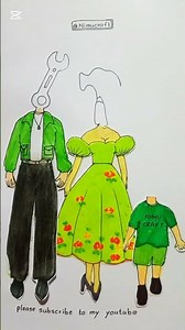 green colour #beautiful #familystory #art #artandcraft #trendingshorts