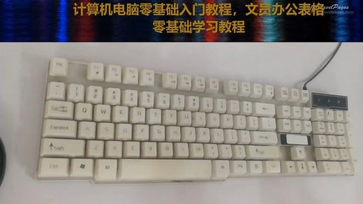 零基础电脑入门教学，新手打字指法练习，电脑主键盘功能区