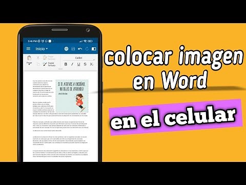 cómo insertar una imagen en el Word del celular