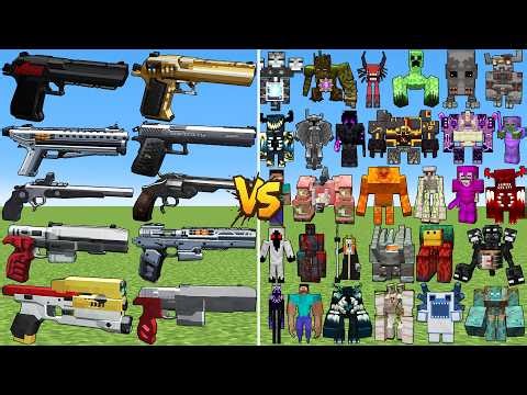 What TaCZ Strong Pistol Gun Can Defeat The Most New Bosses in Minecraft?