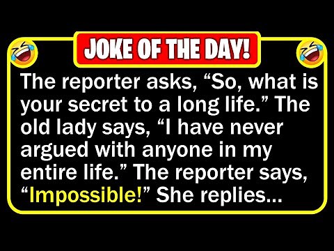🤣 BEST JOKE OF THE DAY! - An old lady is just about to turn 100-years-old... | Funny Clean Jokes
