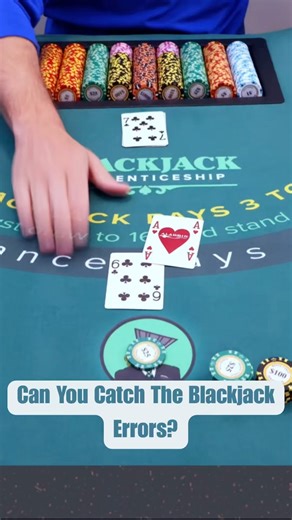 Can You Spot The Blackjack Basic Strategy Error?