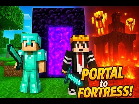 Minecraft One Block: Going to the Nether & Finding Fortress! || #minecraft#shortlive#shorts