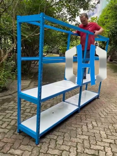 manual picking medium duty shelving custom designed long span rack 3-6 layers