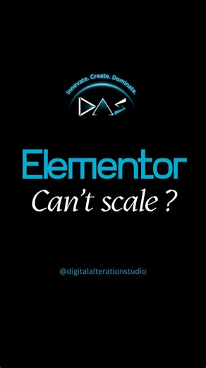 Digital Marketing Agency | Ai | Web | SMM | SEO on Instagram: "“Elementor can’t scale.” That’s usually an architecture problem—not a builder problem. Scaling to 100,000+ pages requires: • Separating content from design • Dynamic templates instead of duplication • Real caching strategy (page + object + CDN) • Lightweight components over bloated add-ons • Server-level optimization (PHP 8+, Redis, cloud infrastructure) Enterprise scale isn’t about page count. It’s about structure. Elementor doesn’t