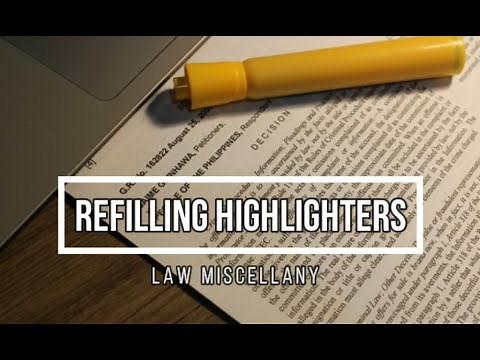 How to refill highlighters? ✨