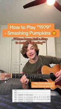 How to Play “1979” - Smashing Pumpkins 🎸 #guitartok #guitarlesson #guitartutorial #acousticguitar