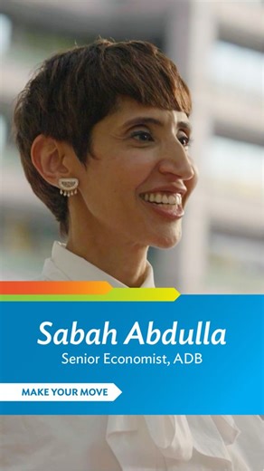6.5K views · 94 reactions | Meet Sabah. She designs sustainable projects that uplift communities and support progress across the region. Ready to make a difference? #MakeYourMove and help shape the future of development: https://ow.ly/rhxF50XeJ6K | Asian Development Bank | Facebook