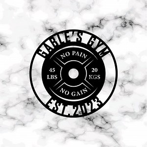 Custom Gym Weight Plate Sign: Personalized Home Gym Decor - Etsy UK