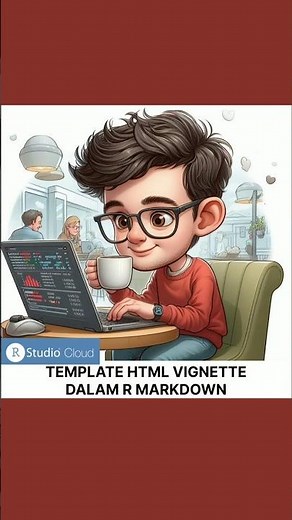 Template HTML VIGNETTE dalam R Markdown #coding #tutorial #coding #ngoding #shorts #markdown #cara