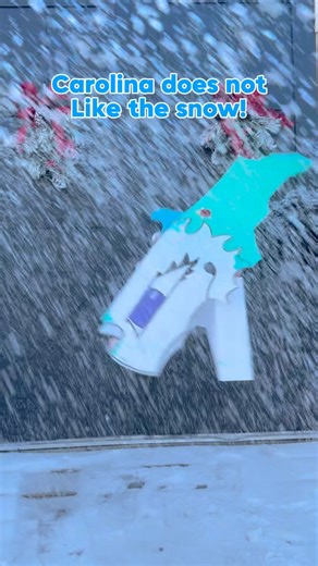 Water proof dragon in the snow?! ❄️#unique #cool #dragon #christmas #viral #trend #snow #winter #fyp