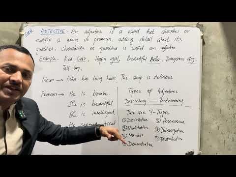 Adjective and Its Types | Lecture 8 | #basicenglish #grammar