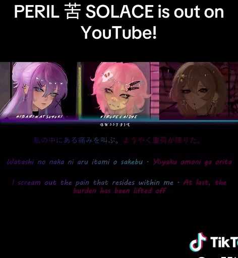 Our sixth song PERIL 苦 SOLACE is out on YouTube and Spotify! The team has worked hard to make this song come to life! Listen as they go through danger, express their anger, and find comfort within themselves! Due to difficulties with our distributor it’s not out yet on Spotify. Follow us to stay tuned! #sw33tpie #virodecaizye #ayameshima #hibarinatsuyuki #shoegaze