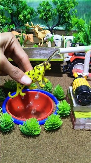 mini tractor water pump science project revealed #scienceproject #diy #shorts