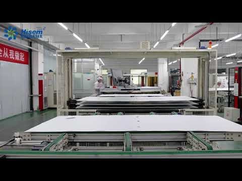 Solar panel manufacturing process.