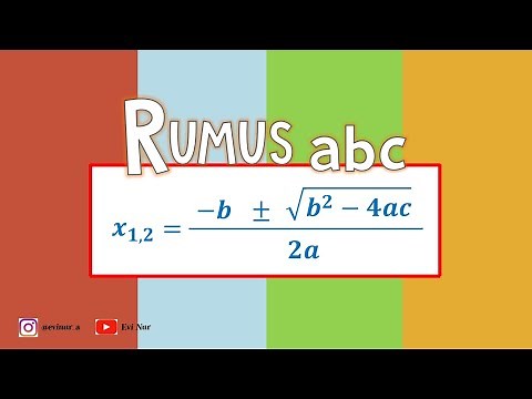 RUMUS ABC PADA PERSAMAAN KUADRAT