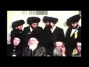 RARE FOOTAGE: Historic Wedding In Bobov of Bobov 45 Rebbe Shlita 5734 Part 3/5 Seedas Hachasinah