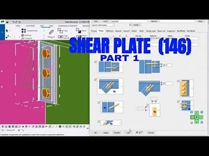 Shear plate (146) connection part 1| column flange to beam connection | fin plate connection |