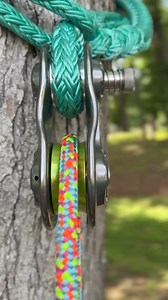 Unlike other rigging ropes, the colorful sheath is made of solution dyed yarns so the color will not fade over time and will always be visible in the tree. | Sterling Rope