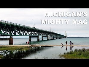 Driving Across Mackinac Bridge