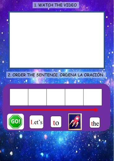 Lets go to the moon worksheet