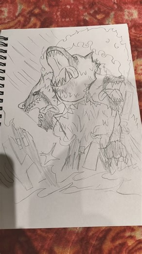 three head dog one piece shamrock #art #edit #animeedit