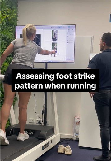 Assessing foot strike for @runninggfree during our running assessment on the Zebris treadmill We found that she moves from heel striking when walking to forefoot striking when running, with more rolling through her feet and ankles This type of foot strike can lead to forefoot pressure overload and injuries like stress fractures, neuromas and bursitis if not managed well However with the specific data that the treadmill gives us about where the pressure is going, we’re not concerned about those t