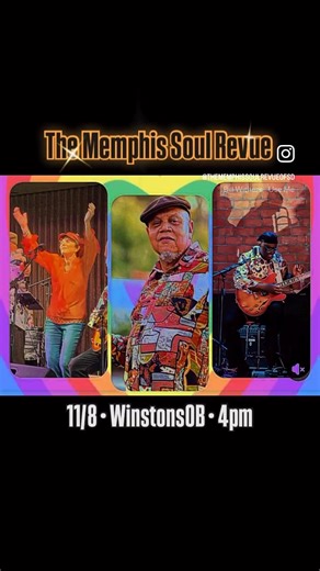Join The Memphis Soul Revue at one of our favorite music venues in San Diego, Winston’s OB! We’ll be performing all your fave Soul Tunes from the 60s - 90s, so don’t forget your dancing shoes! 11/8, 4pm ($10 cover) WinstonsOB 1921 Bacon St Click the event link and let us know you’re coming: https://facebook.com/events/s/the-memphis-soul-revue-of-san-/781234024910595/ Click link for TMSR music news, shows, and booking: https://www.memphissoulrevueofsd.com/? #thememphissoulrevue #soulmusic #soulmu