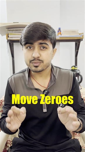 Move Zeroes Leetcode Problem 🤖 | Brute Force Vs Optimized Approach ☠️