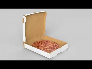 3d Pizza in a Box in Blender