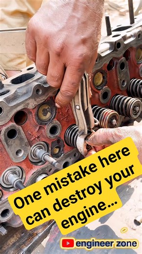 Valve Spring Compressor 🔧 One Wrong Move = Engine Damage 😱 #Shorts
