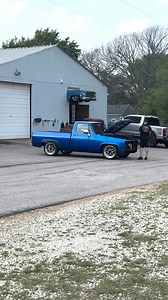 Josh Joslin working on finishing up this project. If you want to buy a truck from The Journey HQ just know everything is for sale. QA1 #c10trucks | The Journey HQ