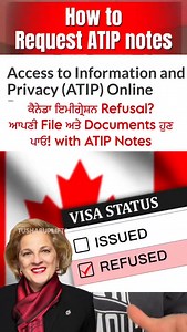 65K views · 660 reactions | How to Request ATIP notes from Canadian Immigration  24 Dec,2025﫡 #punjabi #canadaimmigrationnews #internationalstudents #visitorvisa #punjabi | Tushar Uplifts | Facebook