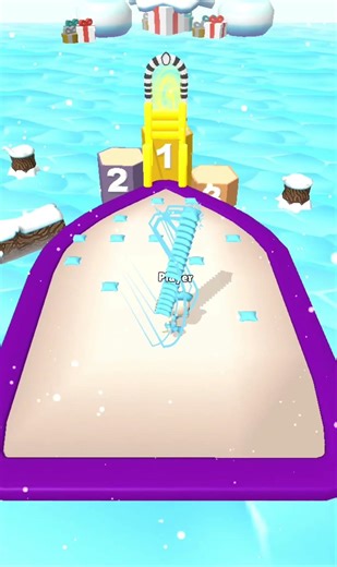 Epic Pillow Stack Run ❄️ | Snowy Obstacle Course Game Challenge