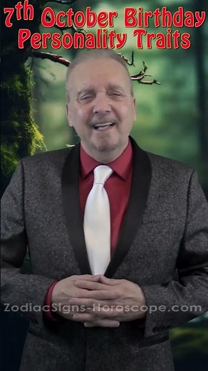 October 7 Zodiac (Libra) Horoscope Birthday Personality Traits #birthdaypersonality