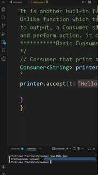 Consumer #coding #javaprogramming #springplatform #computerscience #javalanguage #java