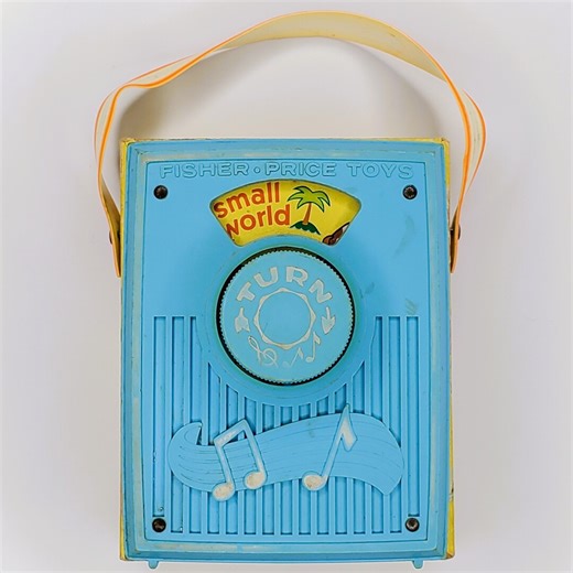 It's a Small World Pocket Radio Fisher Price Toys Disney 1977 Music Box - Etsy