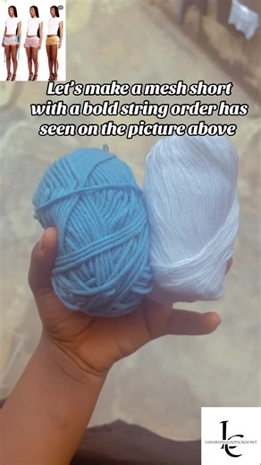 Crochet 🧶 mesh stitch short with bold waist string looking so cute 🥰. #businesstiktok #crochetaddiction #creatorsearchinsights #fyp #fypシ゚