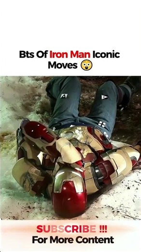 Bts of Iron Man iconic scenes 😲 #ironman #tonystark