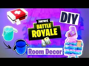 DIY FORTNITE Room Decor: Llama, Potion & Medkit (French)