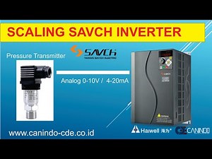 Scaling SAVCH Inverter S3100A Pressure Transmitter Direct to Inverter