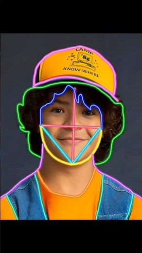 how to draw Dustin from stranger things 🌎❤️ #viralvideo #shorts #dustin