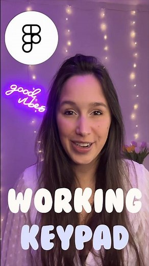 Create a working keypad prototype in Figma using variables. #figmadesign #figmatutorial #figma