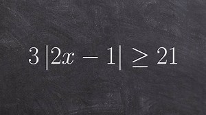 Isolating the ABS sign to solve and graph an absolute value inequality