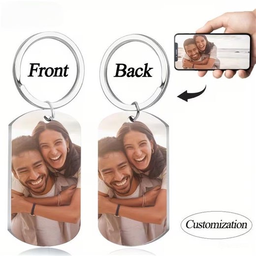 Custom Keychains With Photos, Personalized Text/name Tag Engraving,aluminum Keychains for Men,gifts for Family,women,boyfriends,girlfriends. - Etsy