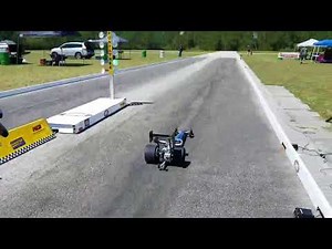 RCMAX 65cc - 1/4 scale DRAGSTER - 2.01 Second record run!!
