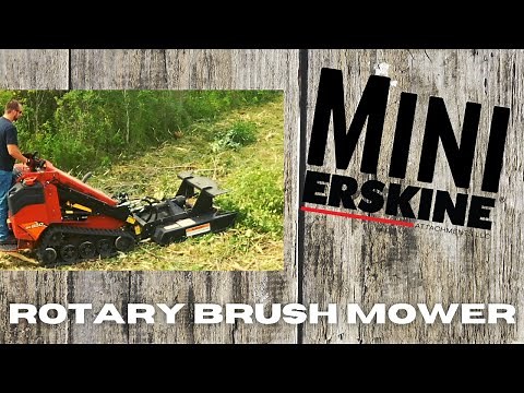 Mini Rotary Brush Mower for mini skid steer