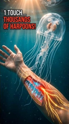 What Happens If a Jellyfish Stings You? 😨 The Truth Inside Your Body! #jellyfish #anatomy