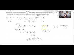 Solving a Linear Programming Problem (Part 1 of 2)