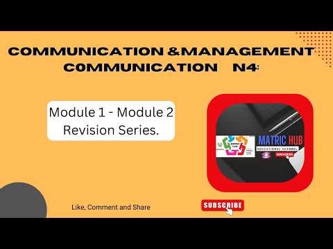 Management Comm & Communication - N4 : Icass Module 1 & 2 Revision Questions & Answer Guide.
